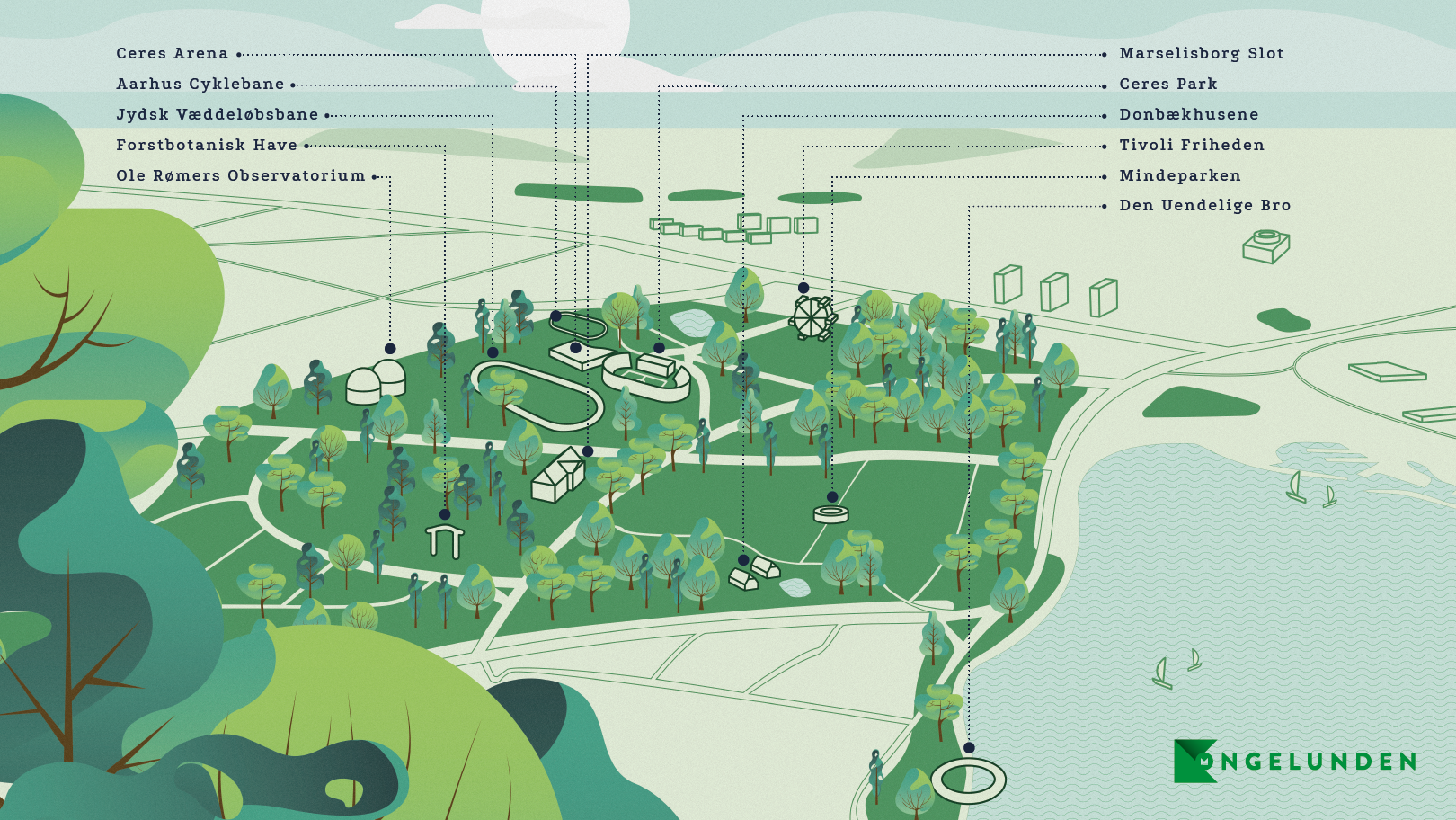 Kort over Kongelunden